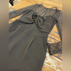 HOLIDAY BLACK ZARA SPARKLY MESH JUMPSUIT